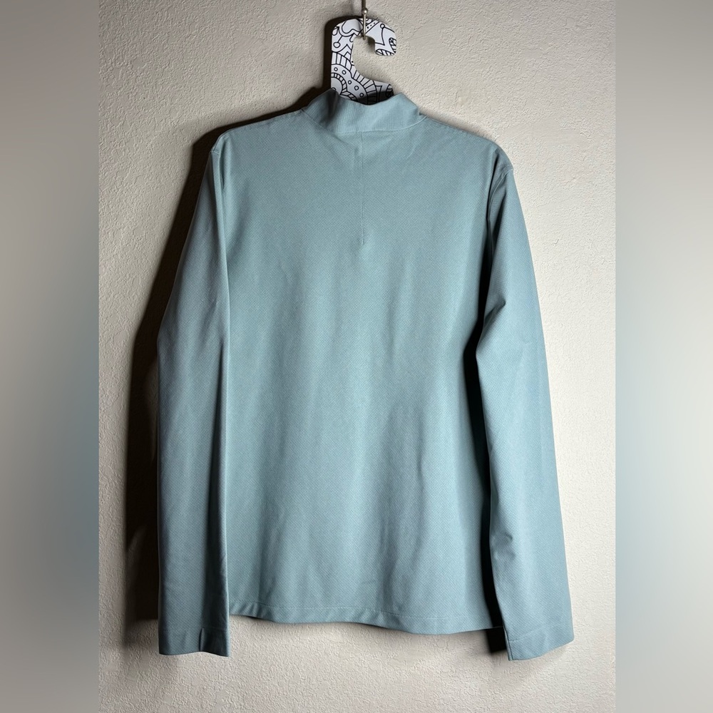 Lululemon WovenAir Half-Zip Silver Blue M3DJYS size Large - Picture 3 of 4